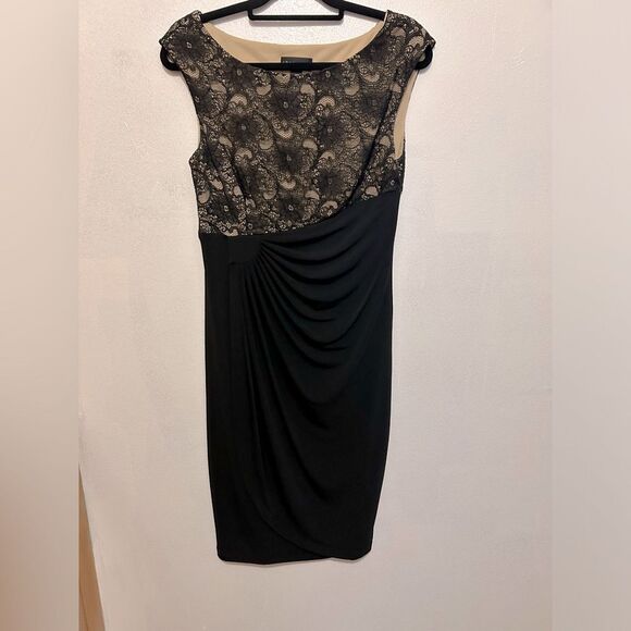 Connected Apparel Black and tan dress size 8 - Picture 1 of 7